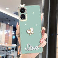 เคสสำหรับ โทรศัพท์ VIVO Y02 Y02A Y02T ผีเสื้อเพชร3มิติ