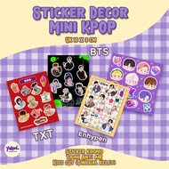 KPOP Mini Bangtan Decor Sticker TXT/ Enhypen Stickers