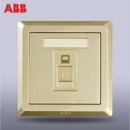 ABB Switch Socket Deyi Golden One Computer Socket Network Cable Socket Type 6 AE333-PG