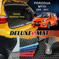 PERODUA MYVI 2005 2006 2007 2008 2009 2010 2011 Deluxe Boot Mat Car Boot Carpet Karpet Bonet Kereta