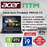 #AP188 Used Gaming Acer Predator PHN16-72 Intel Core i9-14900HX 16GB RAM 1TB SSD Nvidia RTX4070 RTX 