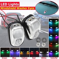 1 Pair Auto LED Light Windshield Windscreen Jet Spray Nozzle Wiper Washer Lamp WIRA WAJA KANCIL MYVI