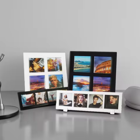 Square Shape Magnetic of 50*50mm Picture Photo Frame for Displaying Photos on Fridge