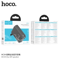 HOCO HC34 ลำโพงไร้สาย กันน้ำ IPX4 รองรับ TWS TF Card 52mm*5W ลำโพงบลูทูธพกพา เสียงทรงพลัง hc6