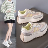 [AY] 2025 Spring Waffle Breathable Comfortable Muffin Thick-Soled Casual All-Match Lightweight Rubbe