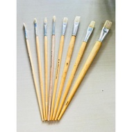 TERMURAH Kuas Lukis Putih No 4  12 ETERNA KUAS LUKIS GAGANG KAYU ETERNA NO01NO12