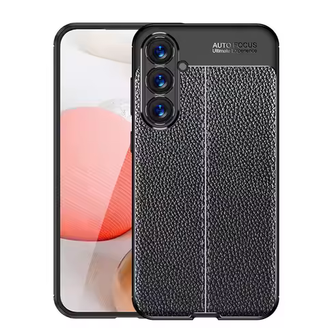 For Samsung Galaxy S23 FE Case Luxury Leather Textured Silicone TPU Rubber Case For Samsung S23 FE C