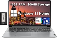 Lenovo IdeaPad 1i 15.6" FHD Business Laptop, Intel i5-1235U, 16GB RAM, 800GB Storage (512GB SSD+288G