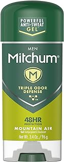 Mitchum Anti-Perspirant &amp; Deodorant Clear Gel, Mountain Air - 3.4 Oz (6 Packs)