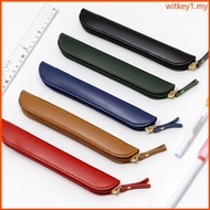 WIT PU Leather Pen Case Holder Sleeve Fountains Pen Pouches Protective Sleeve Cover Ballpoint Pen Pa