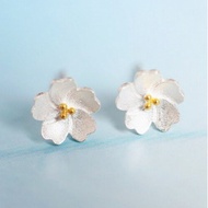 Sterling Silver Earrings 925 Stud Earrings-Exquisite Cherry Blossom Fashion Mother's Day Birthday Va