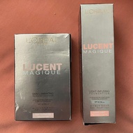 L’Oréal loreal lucent magique foundation 粉底液  tri-powder foundation brightener乾濕兩用粉餅 light Spf20 /PA