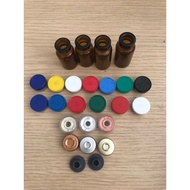 50 brown 2cc 3cc serum bottles, vaccine bottles for pigs and chickens, empty glass bottles