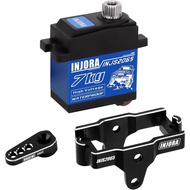 INJORA 7KG Servo INJS2065 with Mount and Servo Horn for TRX4M TRX4MT 1/18 RC Crawler Upgrade Parts, 
