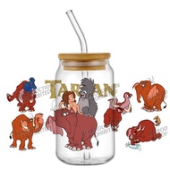 Funko | Hotsale 20 Designs Tarzan Popular Cartoon Movie 16oz UV DTF Transfe 3D Sticker Decals Glass 