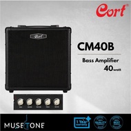 Cort GE Series Bass Amplifiers CM40B 40watt for Bass Guitar and Keyboard Amplifiers (CM-40B/CM 40B)