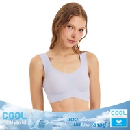 Wacoal Smooth Underwear Set Non-Wired Bra V-Neck Pullover Model WH9E12 Purple (LV)