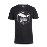 89 28 MOUNTAINS LIST T-SHIRT - BLACK