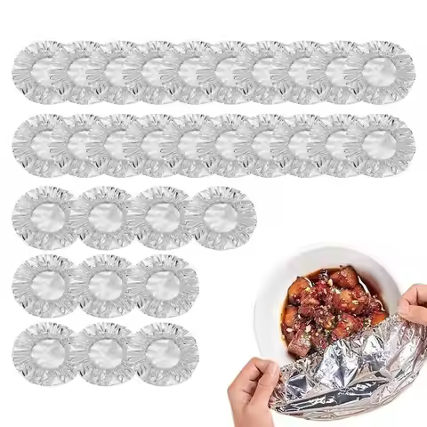 Aluminum Foil Film Food Cover Food Grade Disposable Food Covers Saran Wrap Fresh-keeping Lid Fruit V