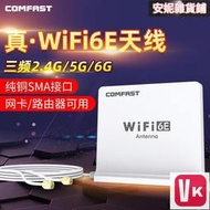 【VIKI-品質保障】COMFAST 2.4G5G6G三頻天線1.5米全向高增益AX210網卡WIFI6路由器SMA延【