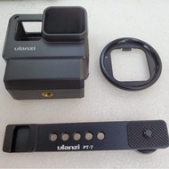 ULANZI V2 Pro Vlogging Setup Kit for GoPro - Housing Case Frame + Microphone Cold Shoe Mount GoPro