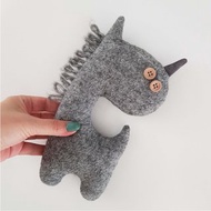 數碼 毛絨獨角獸縫紉圖案 pdf 布娃娃教程英文數字下載