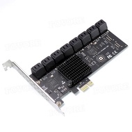 3 16 Port SATA III 3.0 To PCI Express PCI-e 1x Converter Controller PCIe .0 -e e