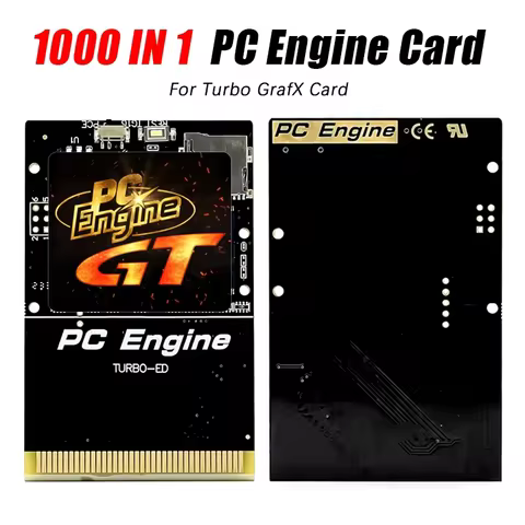 1000 in 1 PCE Game Card Flash Drive Memory Card Store NTSC / Pal Game Files For PC-Engine Turbo Graf