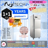 Upright Steel 2 Door Upright Freezer, blower - D500L2F