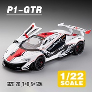LEO 1:22 McLaren P1 GTR Supercar Metal Diecast โมเดล รถอัลลอยด์รถยนต์ของเล่นคอลเลกชันของขวัญสําหรับเ