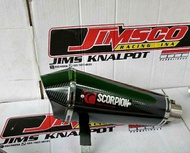 Knalpot Scorpion Slencer only inlet 50mm Universal Knalpot Racing Scorpion Red Power