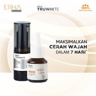 ERHA Truwhite Brightening Vitamin C Serum  & Booster Active Glow - Pencerah Glowing Wajah