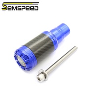 SEMSPEED 8mm Motorcycle Rear Wheel Muffler Exhaust Slider Falling Protection For Kawasaki Z300 Z650 