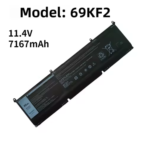 69KF2 Battery for DELL XPS 15 9500 9510 9520 9530 Precision 5550 5560 G15 5510 5511 5520 5515 5521 G