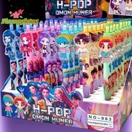 [Pineapple-t] 6/12/24/48Pcs Kpop Demon Hunters Cute 0.5mm Bla Gel Pens Kawaii Cartoon Anime Peripher