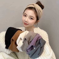 Korean Woman Fabric Headband Wide-brimmed Hairband Female Tied Hair Wash Face Hairband Makeup Strap