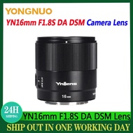 YongNuo YN16mm F1.8S 16mm F1.8 DA DSM Camera APS-C Auto Focus Large Aperture Wide Angel Prime For E