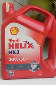 Oli Mobil Shell Helix HX3 20W-50 4L Original