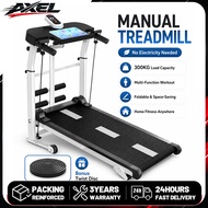 portable Manual Treadmill (No Electricity Needed) Foldable Walking Pad Multi-functional LED Threadmi
