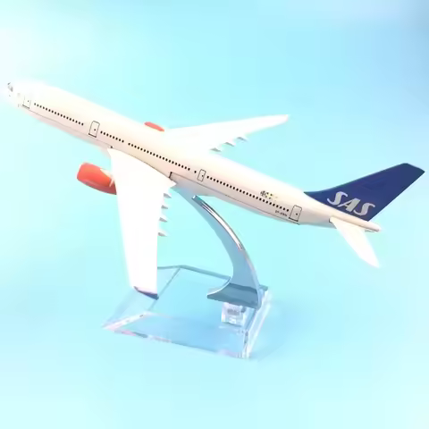 16cm A330 Scandinavian SAS Airlines Model Airways Airbus Metal Alloy Airplane Model Plane With Landi