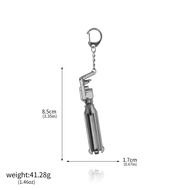 Game BLACK ROCK SHOOTER Keychain for Women Men DEAD MASTER Black Rock Cannon Pendants Keyring Backpa