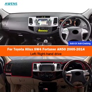 Car Dashboard Cover Sun Shade Accessories For Toyota Hilux SW4 Fortuner AN50 2005 2006 2007 2008 200