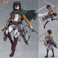 Belony โจมตีผ่าพิภพไททัน Mikasa Eren Ackerman ฟิกเกอร์ PVC อะนิเมะตุ๊กตาขยับแขนขาได้รุ่นของเล่นสำหรั