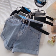 Basic 2024 high-waisted wide-legged female jeans shorts with cute bear LV style y2k hot trend