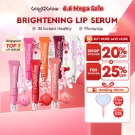 [6.6 EXCLUSIVE]Glad2Glow Lip Serum Brightening&Color&Hydrate 3in1 Lightweight Serum Lip Balm|Lip tin