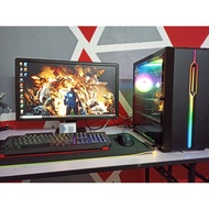 FULL SET GAMING PC I3 9TH GEN+1050TI + 24 INCI MONITO