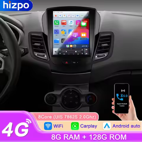 Hizpo 2Din 360Camera Car Intelligent Systems Android Radio For Ford Fiesta 2009-2017 Support SWS Mul