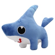 Large Shark Dog Stuffed Animal Plush Toy Kawaii Shark Puppy Plushie Doll (Blue)