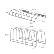 Stainless Steel Dish Rack Drain Rack Household Kitchen Cabinet Drawer Dish Rack Dry Dish Rack Shelf 