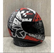 Helm Fullface KBR SNI Motif Arbolino Motif 3 Redbull Helm Fullface Murah